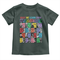 What We Learn From Black History Toddler T Shirt Black Civil Rights Leaders