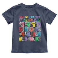 What We Learn From Black History Toddler T Shirt Black Civil Rights Leaders