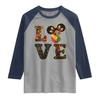 I Am Black Child Raglan Shirt LOVE Black History Month Strong African American Pride