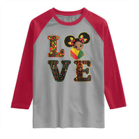 I Am Black Child Raglan Shirt LOVE Black History Month Strong African American Pride