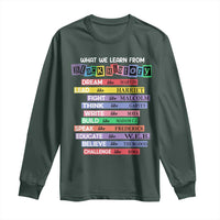 What We Learn From Black History Long Sleeve Shirt Celebration African American Roots Pride TS02