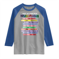 What We Learn From Black History Raglan Shirt Celebration African American Roots Pride TS02