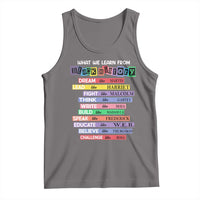 What We Learn From Black History Tank Top Celebration African American Roots Pride TS02