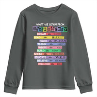 What We Learn From Black History Youth Sweatshirt Celebration African American Roots Pride TS02