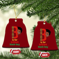 Black History Month Boy Ceramic Ornament B Is For Brilliant HBCU Education - Wonder Print Shop