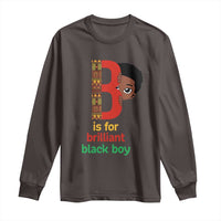 Black History Month Boy Long Sleeve Shirt B Is For Brilliant HBCU Education