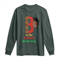 Black History Month Boy Long Sleeve Shirt B Is For Brilliant HBCU Education