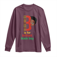 Black History Month Boy Long Sleeve Shirt B Is For Brilliant HBCU Education