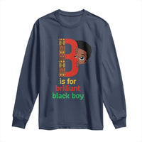 Black History Month Boy Long Sleeve Shirt B Is For Brilliant HBCU Education