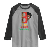 Black History Month Boy Raglan Shirt B Is For Brilliant HBCU Education