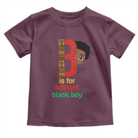 Black History Month Boy Toddler T Shirt B Is For Brilliant HBCU Education
