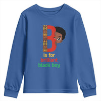 Black History Month Boy Youth Sweatshirt B Is For Brilliant HBCU Education