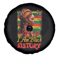 I Am Black History Spare Tire Cover African American Pride Woman