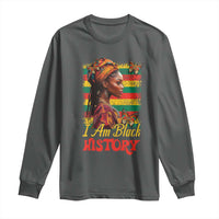 I Am Black History Long Sleeve Shirt African American Pride Woman