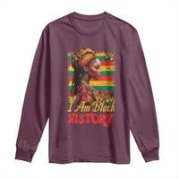 I Am Black History Long Sleeve Shirt African American Pride Woman