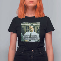 Funny JD Vance Interview Meme T Shirt For Women I Don't Really Care Margaret