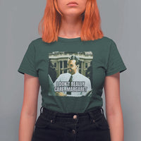 Funny JD Vance Interview Meme T Shirt For Women I Don't Really Care Margaret