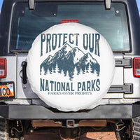 Protect Our National Parks Spare Tire Cover Retro Mountain Nature Graphic