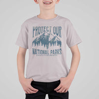 Protect Our National Parks T Shirt For Kid Retro Mountain Nature Graphic