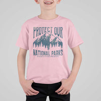 Protect Our National Parks T Shirt For Kid Retro Mountain Nature Graphic