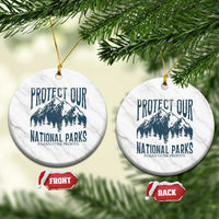 Protect Our National Parks Ceramic Ornament Retro Mountain Nature Graphic - Wonder Print Shop