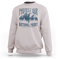 Protect Our National Parks Sweatshirt Retro Mountain Nature Graphic
