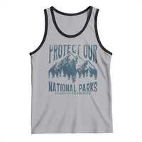 Protect Our National Parks Tank Top Retro Mountain Nature Graphic