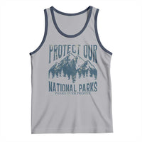 Protect Our National Parks Tank Top Retro Mountain Nature Graphic