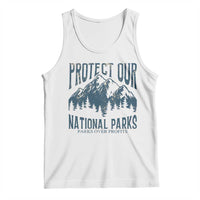 Protect Our National Parks Tank Top Retro Mountain Nature Graphic