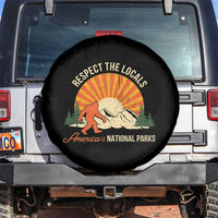Respect The Locals Spare Tire Cover America's National Parks Vintage Bigfoot