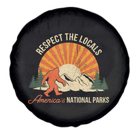 Respect The Locals Spare Tire Cover America's National Parks Vintage Bigfoot