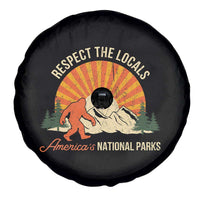 Respect The Locals Spare Tire Cover America's National Parks Vintage Bigfoot