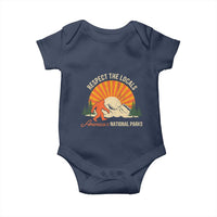 Respect The Locals Baby Onesie America's National Parks Vintage Bigfoot