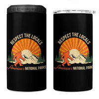 Respect The Locals 4 in 1 Can Cooler Tumbler America's National Parks Vintage Bigfoot