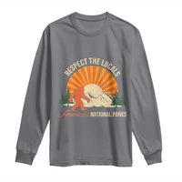 Respect The Locals Long Sleeve Shirt America's National Parks Vintage Bigfoot