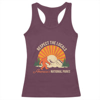 Respect The Locals Racerback Tank Top America's National Parks Vintage Bigfoot