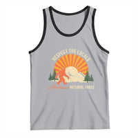 Respect The Locals Tank Top America's National Parks Vintage Bigfoot