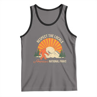 Respect The Locals Tank Top America's National Parks Vintage Bigfoot