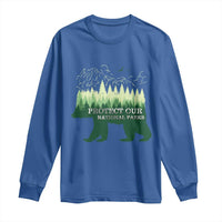 Protect Our Parks National Park Long Sleeve Shirt Bear Hiking Nature