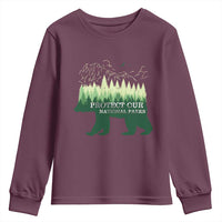 Protect Our Parks National Park Youth Sweatshirt Bear Hiking Nature
