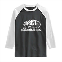 Protect Our National Parks Raglan Shirt Bison Wildlife Resist