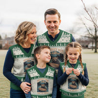 Protect Our National Parks V-Neck Knit Sweater Vest Parks Not Profits Bear Retro Graphic - Wonder Print Shop