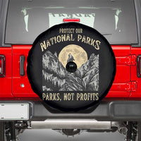 Protect Our National Parks Spare Tire Cover Parks Not Profits Wolf Retro Graphic