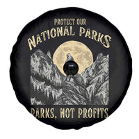 Protect Our National Parks Spare Tire Cover Parks Not Profits Wolf Retro Graphic