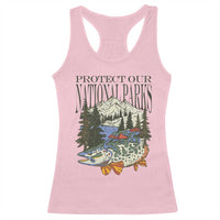 Protect Our National Parks Racerback Tank Top Wildlife Fishing Outdoor Adventure Retro