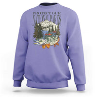 Protect Our National Parks Sweatshirt Wildlife Fishing Outdoor Adventure Retro