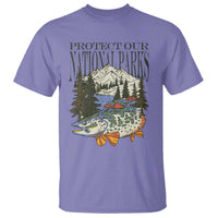 Protect Our National Parks T Shirt Wildlife Fishing Outdoor Adventure Retro