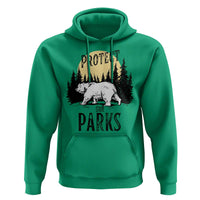 Protect Our Parks Hoodie Retro Bear Forest Nature Graphic