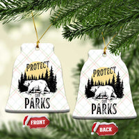 Protect Our Parks Ceramic Ornament Retro Bear Forest Nature Graphic - Wonder Print Shop