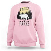 Protect Our Parks Sweatshirt Retro Bear Forest Nature Graphic
